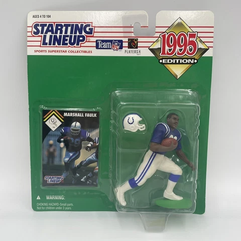 Marshall Faulk 1995 Starting Lineup Rookie Indianapolis Colts NFL Figure & Card Cover