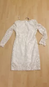NEU Apart Hochzeit Firmung Spitzen Kleid Gr.38/40 weiß - Bild 1 von 4
