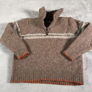 Johnston and Murphy Boys Size XL Alpaca Wool Sweater Quarter Zip Mock Neck - Picture 1 of 16