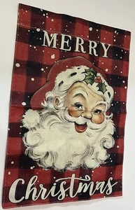 Frohe Weihnachten Dekoration Outdoor Weihnachtsmann Hof Flagge Deko - Bild 1 von 4