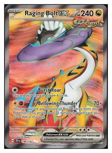 SV05: Temporal Forces #196/162 Raging Bolt ex - Picture 1 of 2