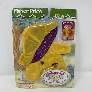 Fisher Price Briarberry Bear Raincoat & Hat Rain Coat Jacket Vintage 1999 Yellow - Picture 1 of 3