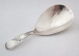 1835 WILLIAM IV PERIOD STERLING SILVER CADDY SPOON LONDON HALLMARKS - Picture 1 of 9