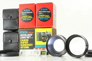 [Almost MINT] Rokina deluxe AUXILIARY LENS SET for Canon AF35ML From JAPAN - Picture 1 of 8