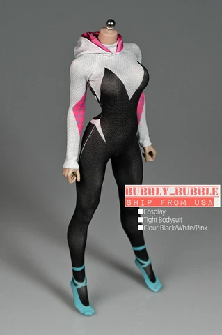 1/6 D.VA Gwen Spider BodySuit SP100 For 12" Hot Toys PHICEN Female Figure ☆USA☆ Cover