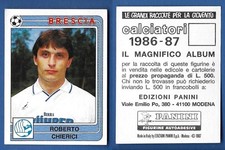 1986/87 PANINI FOOTBALLERS FIGURE - NEW N.077 CLERICS - BRESCIA