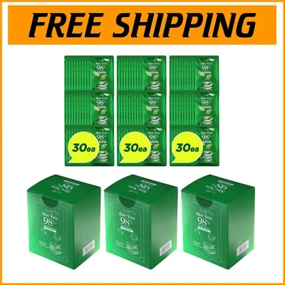 98% Organic Aloe Vera Soothing Gel for Skin & Hair | 3-Pack - Made in Korea - image 1 of 4
