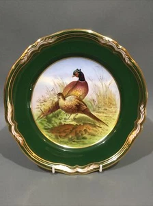 Spode Bone China Game Birds Hand Painted Collectors Plate “ Pheasant “ Signed - Imagen 1 de 5