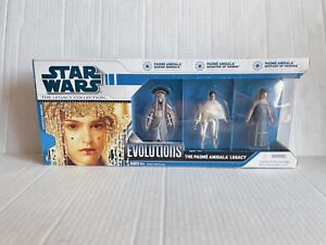 NIB Star Wars The Legacy Collection Evolutions Padme Amidala Figure 3-Pack
