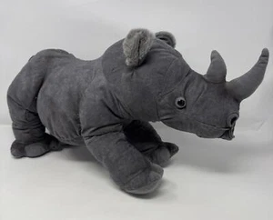 Juguete de peluche de rinoceronte negro Discovery Channel 1999 de colección raro - Imagen 1 de 4