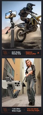 Auto Face Tracking Tripod 360° Rotation Tracking Phone Holder Stand with Remote - Image 1 of 4