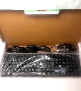 QR-80 WIRED KEYBOARD WITH OPTICAL MOUSE - Picture 1 of 8