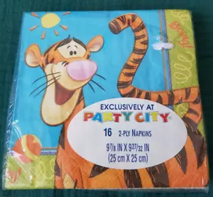 Bouncing Tigger Napkins Disney Hallmark Party Express Party City 16 Count - NIP - Picture 1 of 4