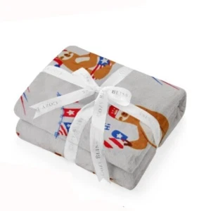 Cozy Bliss Sloth Plush Patriotic Blanket New in package - Picture 1 of 5