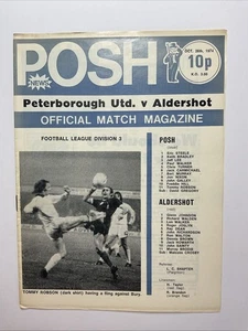 Peterborough United v Aldershot; 26th October 1974 - Picture 1 of 3