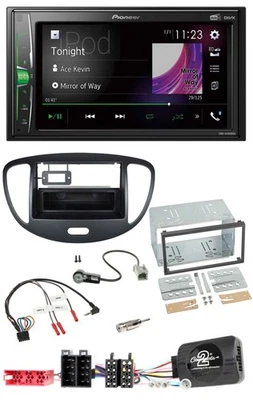 Pioneer 2DIN Lenkrad DAB USB Bluetooth Autoradio für Hyundai i10 2009-2013 schwa - Bild 1 von 4