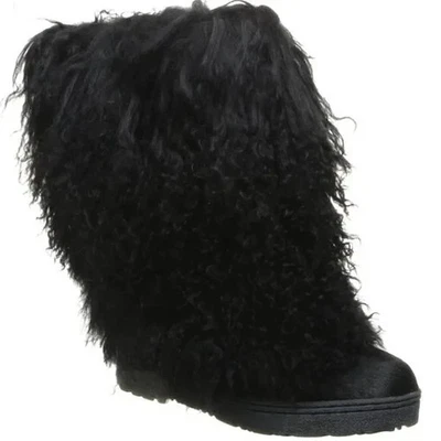 Bearpaw Boetis Lamb Fur Sheepskin Shearling Sherpa Boots 6  NO TARIFF FEES - Image 1 of 4