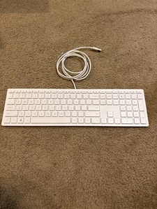 M54851-001 - Teclado, con cable, blanco - Imagen 1 de 2