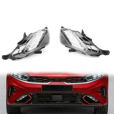 For Kia K3 Fitte Cerato 2022-2023 Led Daytime Running Light Fog Lamp Pair - Image 1 of 4