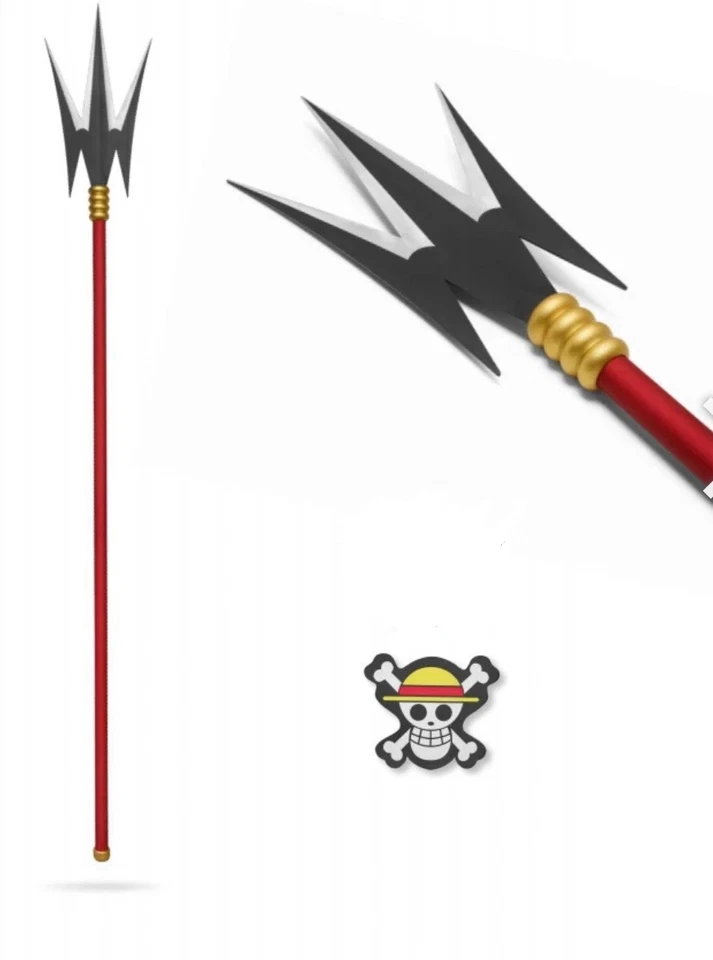 "Mogura" Poderoso tridente Katakuri placa de una pieza de metal/madera 75" tamaño completo Foto 1 de 1