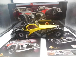 Rare Bauer 1937 Bugatti Type 57SC Atalante 1:12 Scale in Black & Yellow 1 of 500 - Picture 1 of 20