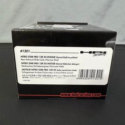 HPI Nitro Star Pro .12R XS Eje Normal Sin Arranque Escape Trasero Slide Carb Foto 1 de 4