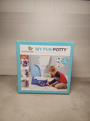 My Fun Potty ~ 3-In-1 ~ Stand Alone Potty Seat, Toilet Trainer & Step Stool  Ms2 - Image 1 of 4