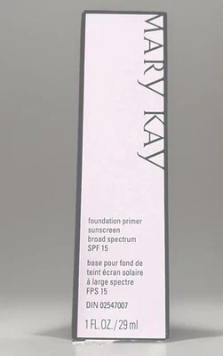 💄 Mary Kay Foundation Primer Sunscreen Broad Spectrum FPS  15 – 1 fl oz / 29 ml - Image 1 of 2