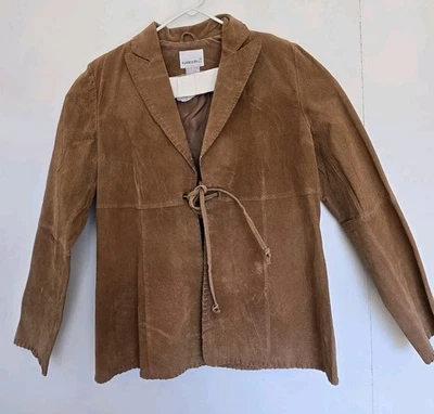 De Colección Moda Chaqueta Bug Para Mujer S Cuero Marrón Vaquera Occidental Goblincore Y2K Foto 1 de 4