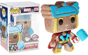 Gingerbread Thor Funko Pop 938 Figurine Marvel Comics Edition Diamond Collection - Picture 1 of 24