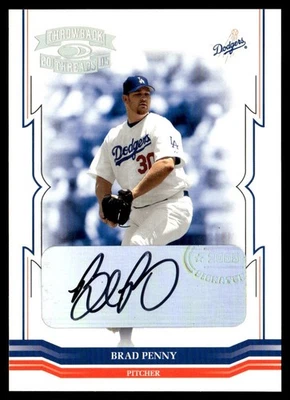 Donruss Throwback Threads Signature Marks Brad Penny 2005 automático 25/02 Los Ángeles Foto 1 de 2