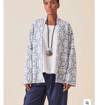 Cardigã novo com etiquetas Eskandar Cashmere $2695 malha xale gola média tamanho único - Imagem 1 de 4