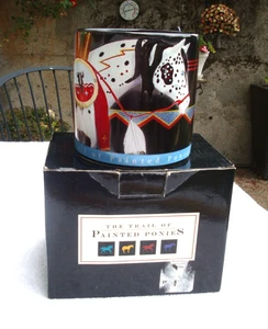 The Trail Of The Painted Ponies 2004 War Pony Coffee Mug in Open Box - Picture 1 of 10