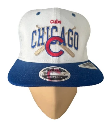 Chicago Cubs New Era 9Fifty Snapback High Crown Steep Front  Adjustable Cap- New - Image 1 of 4