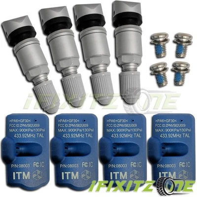 Sensor de pressão dos pneus ITM 433MHz metal TPMS para CHRYSLER CONCORDE 02-04 [QUANTIDADE 4] - Imagem 1 de 4