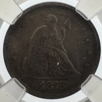 1875 S 20C - NGC XF 40 EDC Red Core - Image 1 of 4