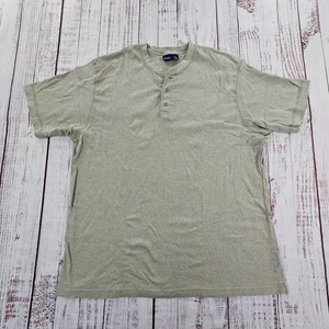 Basic Editions Pale Green Short Sleeve Henley Tee Men's 3X - Picture 1 of 9