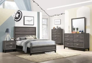 Four Piece Luxury Bedroom Furniture Set Full Size Bed - Picture 1 of 5
