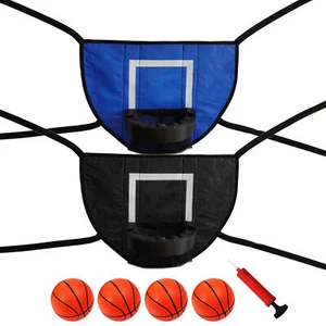Basketball Hoop For Trampoline Outdoor Adjustable Soft Basketball - Picture 1 of 14
