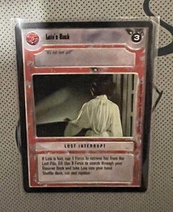 Tarjetas coleccionables no deportivas Star Wars tarjeta única espalda de Leia 1995 - Imagen 1 de 2