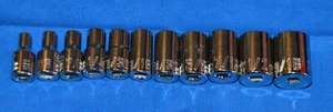 Craftsman 11 PC 1/4 DR SAE 6 PT Socket 5/32-9/16 347 - Picture 1 of 1
