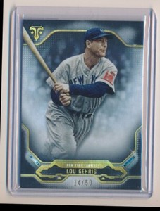 2020 TRIPLE THREADS ONYX /50 LOU GEHRIG YANKEES