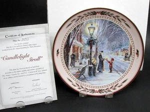 Trisha Romance Candlelight Stroll Limited Edition Collector Plate w/Coa ©2002 - Bild 1 von 3