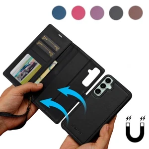 Removable Leather Wallet Case Card Flip Cover for Samsung Galaxy A16/A36/A56 5G - Picture 1 of 37