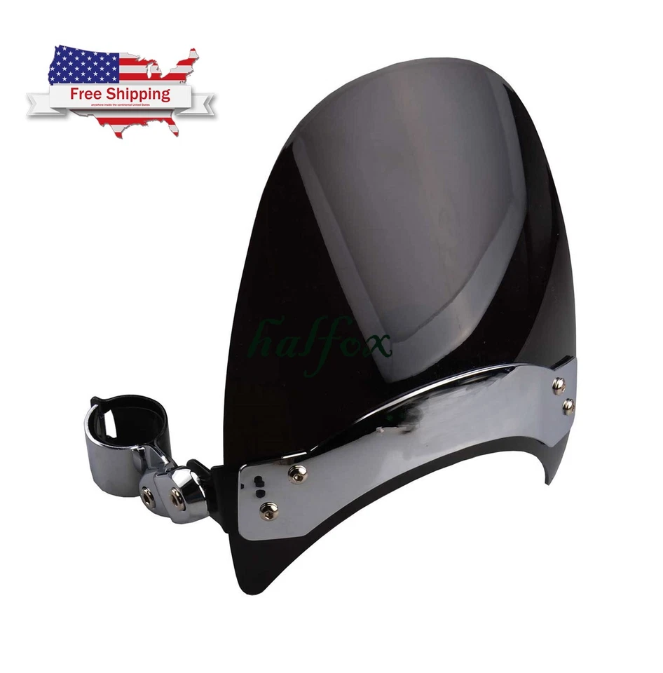 US Black Windscreen Windshield For Suzuki GZ250 S40 S50 S83 Savage VS1400 - Image 1 of 4