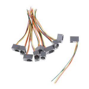 10Pcs 616E 4P4C RJ9 Female Telephone Connector Adapter with 4 WiresH`KF - Photo 1/6