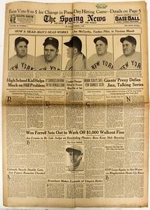 REVISTA DE BÉISBOL NOTICIAS DEPORTIVAS 1936 ORIGINAL 9 3 1936 - Imagen 1 de 3