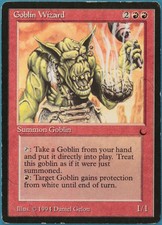 Goblin Wizard The Dark HEAVILY PLD Red Rare MAGIC MTG CARD (ID# 242912) ABUGames