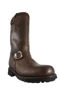 Loblan 291 Round Toe Brown Waxy Leather Boots - Bild 1 von 1