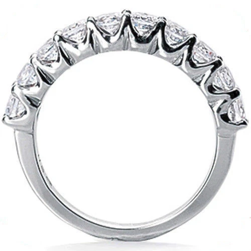 1.01 carat Round Diamond Anniversary Ring Wedding Band 10 diamonds - Image 1 of 1